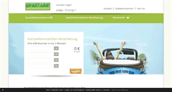 Desktop Screenshot of kurzzeitkennzeichenversicherung.net